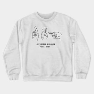 Ruth Bader Ginsburg ASL Crewneck Sweatshirt